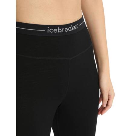 Legginsy termiczne damskie Icebreaker ZONEKNIT 200 czarne IB0A56HE091