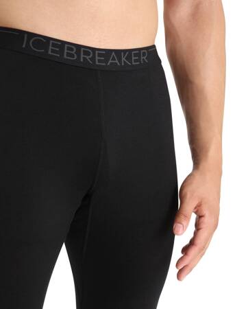 Legginsy termiczne męskie Icebreaker 200 OASIS czarne IB104369001