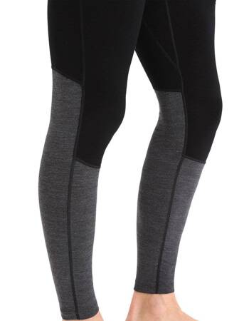 Legginsy termiczne męskie Icebreaker ZONEKNIT 260 czarne IB0A56HG091