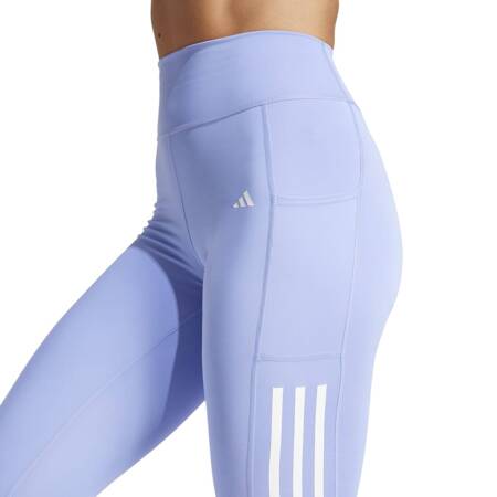 Legginsy treningowe damskie adidas OPTIME 3-STRIPES niebieskie IZ2718