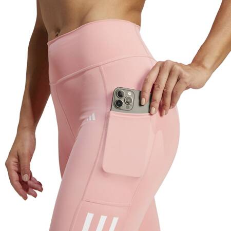 Legginsy treningowe damskie adidas OPTIME 3-STRIPES różowe IZ2716