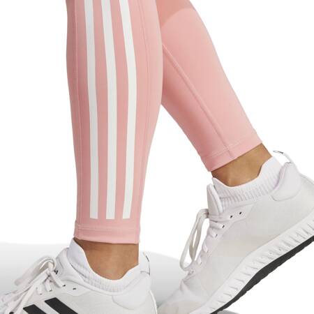 Legginsy treningowe damskie adidas OPTIME 3-STRIPES różowe IZ2716