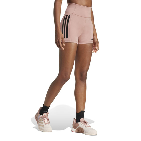 Legginsy treningowe damskie adidas OPTIME 3-STRIPES różowe JG6146