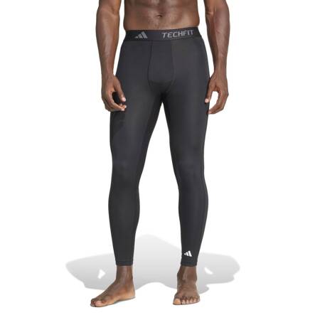 Legginsy treningowe męskie adidas TECHFIT czarne IN5590