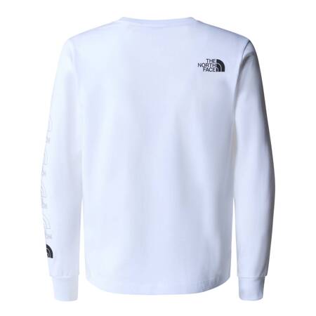 Longsleeve chłopięcy The North Face NEW GRAPHIC biały NF0A87BBFN4