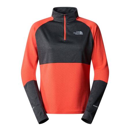 Longsleeve do biegania damski The North Face RUN pomarańczowy NF0A7SXLOU9