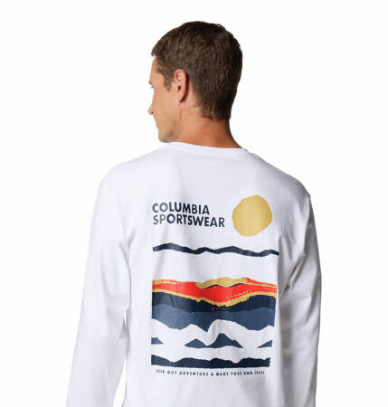 Longsleeve męski Columbia EXPLORERS CANYON biały 2054553104