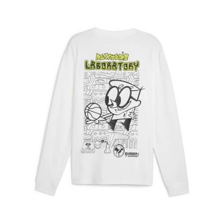 Longsleeve męski Puma DEXTER S LABORATORY biała 62533901