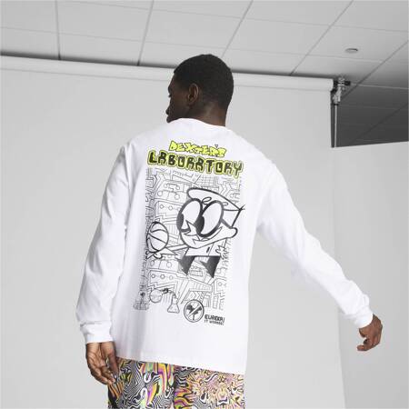 Longsleeve męski Puma DEXTER S LABORATORY biała 62533901