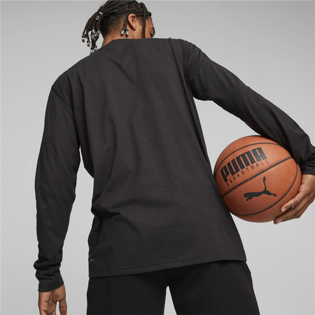 Longsleeve męski Puma HOOPS TEAM DRYCELL czarny 67664401