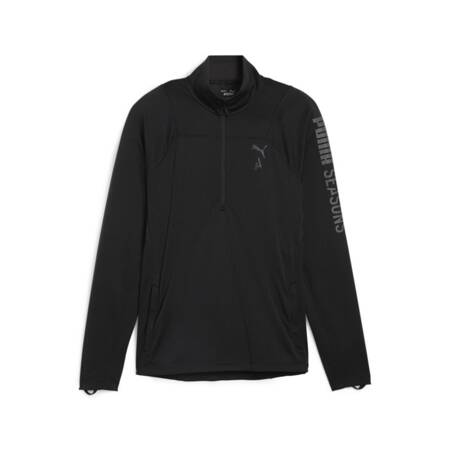 Longsleeve męski Puma SEASONS LS 1/4 ZIP czarny 52489101