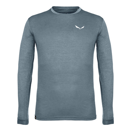 Longsleeve trekkingowy męski Salewa PUEZ MELANGE DRY niebieski 00-0000027453_8106