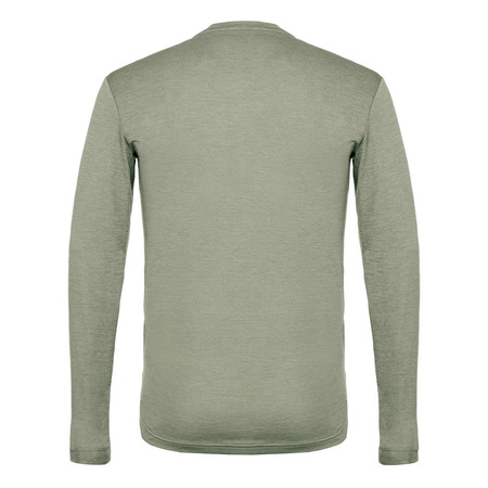 Longsleeve trekkingowy męski Salewa PUEZ MELANGE DRY zielony 00-0000027453_5135