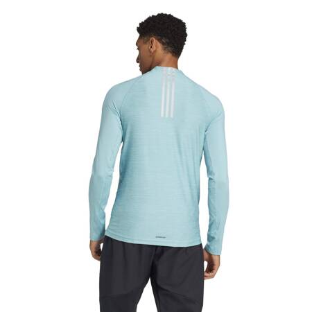 Longsleeve treningowy męski adidas GYM+ turkusowy IW5902