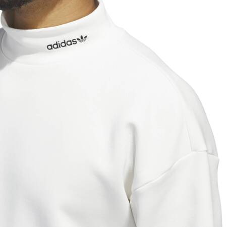 Longsleeve unisex adidas MOCK NECK biały IY7377