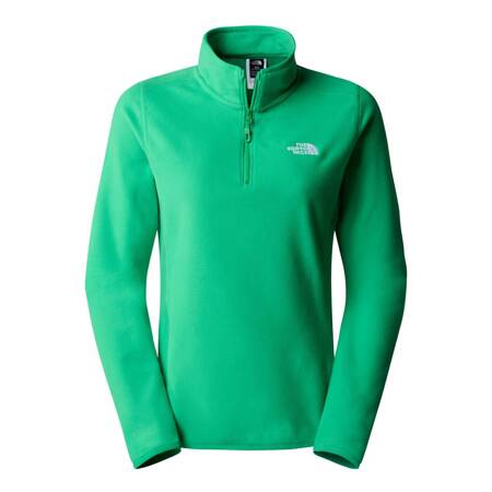 Polar damski The North Face 100 GLACIER 1/4 ZIP zielony NF0A855MPO8