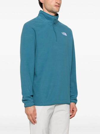 Polar męski The North Face 100 GLACIER 1/4 ZIP niebieski NF0A855WQ31