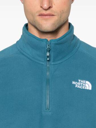 Polar męski The North Face 100 GLACIER 1/4 ZIP niebieski NF0A855WQ31