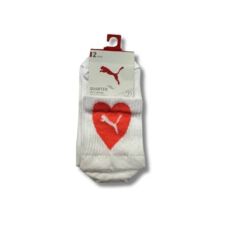 Skarpety damskie Puma HEART QUARTER 2-PACK wielokolorowe 93877201