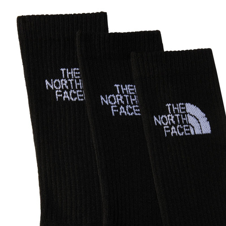 Skarpety unisex The North Face MULTI SPORT CUSH CREW 3-PACK czarne NF0A882HJK3