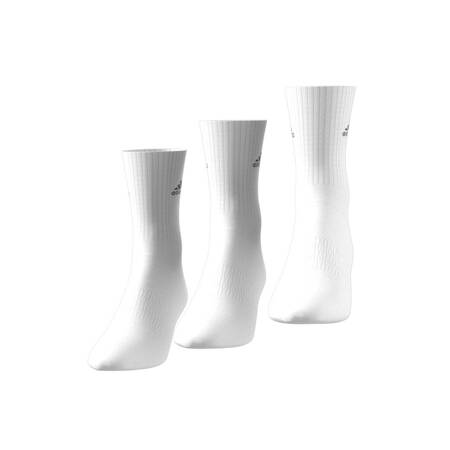 Skarpety unisex adidas CUSHIONED CREW 3-PACK białe HT3446