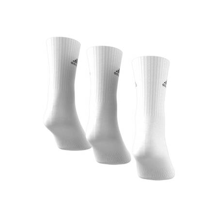 Skarpety unisex adidas CUSHIONED CREW 3-PACK białe HT3446