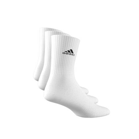 Skarpety unisex adidas CUSHIONED CREW 3-PACK białe HT3446