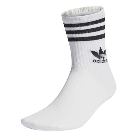 Skarpety unisex adidas MID CUT CREW 3-PACK białe IJ0733