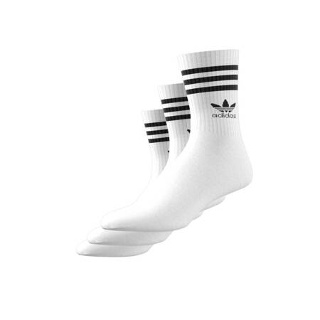 Skarpety unisex adidas MID CUT CREW 3-PACK białe IJ0733