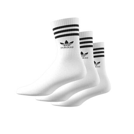 Skarpety unisex adidas MID CUT CREW 3-PACK białe IJ0733