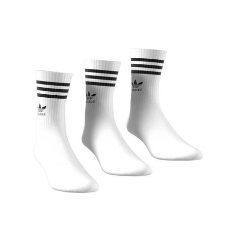 Skarpety unisex adidas MID CUT CREW 3-PACK białe IJ0733