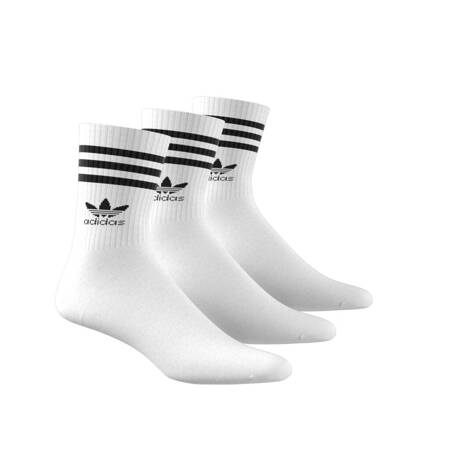 Skarpety unisex adidas MID CUT CREW 3-PACK białe IJ0733