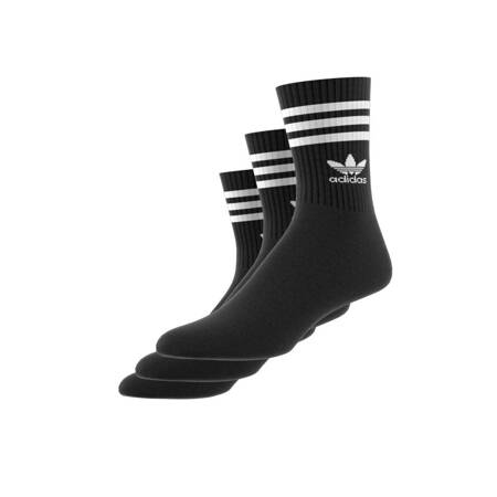 Skarpety unisex adidas MID CUT CREW 3-PACK czarne IL5022