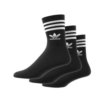 Skarpety unisex adidas MID CUT CREW 3-PACK czarne IL5022