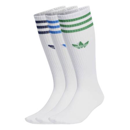 Skarpety unisex adidas SOLID CREW 3-PACK białe IU2656