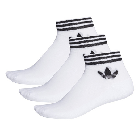 Skarpety unisex adidas TREFOIL ANKLE białe EE1152