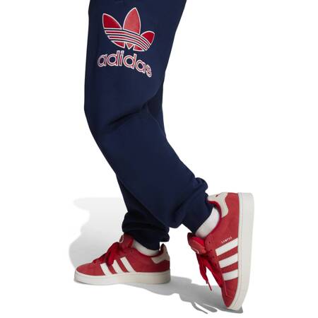 Spodnie dresowe dziecięce adidas BIG LOGO EXECUTION granatowe JC9142