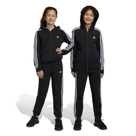 Spodnie dresowe dziecięce adidas ESSENTIALS 3-STRIPES czarne HR6333