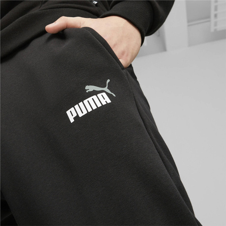 Spodnie dresowe męskie Puma ESS+ 2 COL LOGO czarne 58676761