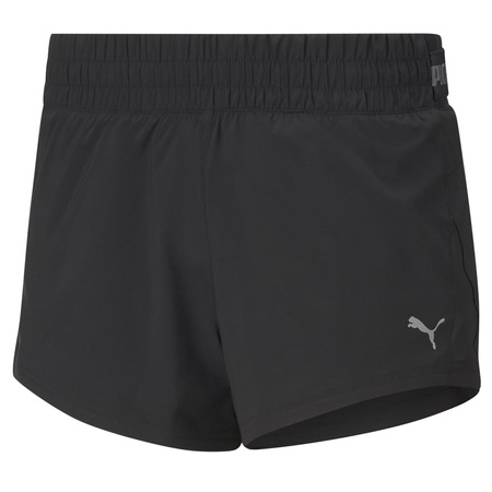 Szorty damskie Puma RUN COOLADAPT WOVEN 3" czarne 52019601