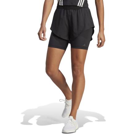 Szorty damskie adidas Hiit 2in1 czarne HN5555