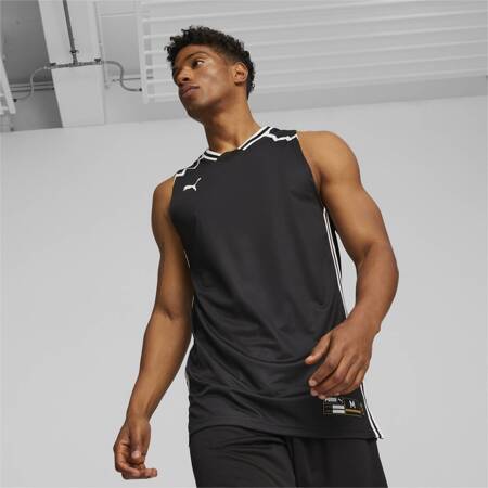 Tank top męski Puma HOOPS TEAM GAME czarny 67662801