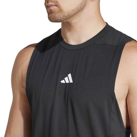 Tank top treningowy męski adidas D4T czarny IK9726