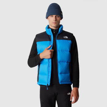 Bezrękawnik puchowy męski The North Face DIABLO niebieski NF0A4M9KKPI