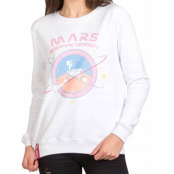 Bluza damska Alpha Industries MISSION TO MARS biała 126070-09