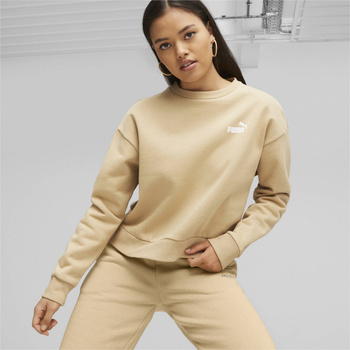 Bluza damska Puma ESS+ RELAXED SMALL LOGO FL beżowa 67680184