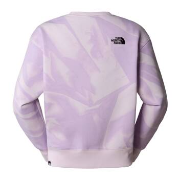 Bluza damska The North Face ESSENTIAL CREW PRINT fioletowa NF0A881DUI6