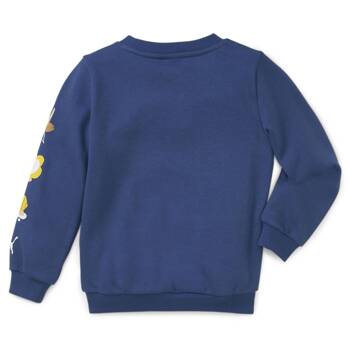 Bluza dziecięca Puma SMALL WORLD CREW TR niebieska 67013116