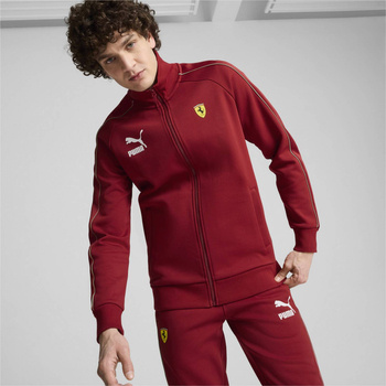 Bluza męska Puma FERRARI RACE ICONIC T7 bordowa 62519809