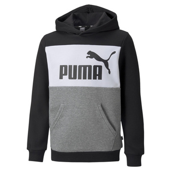 Bluza z kapturem chłopięca Puma ESS Block czarna 84908101